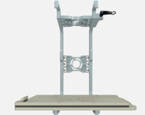 Hillaero IMPELLA FAA certified mountable bracket for Air Ambulance Airmed Helicopter or Fixed Wing Aircraft FRONT